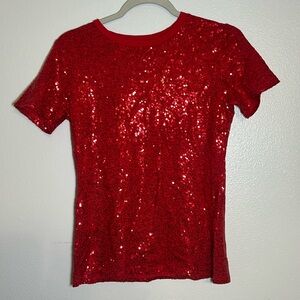 Women’s red skinny DKNY BLOUSE BRAND NEW SIZE XS